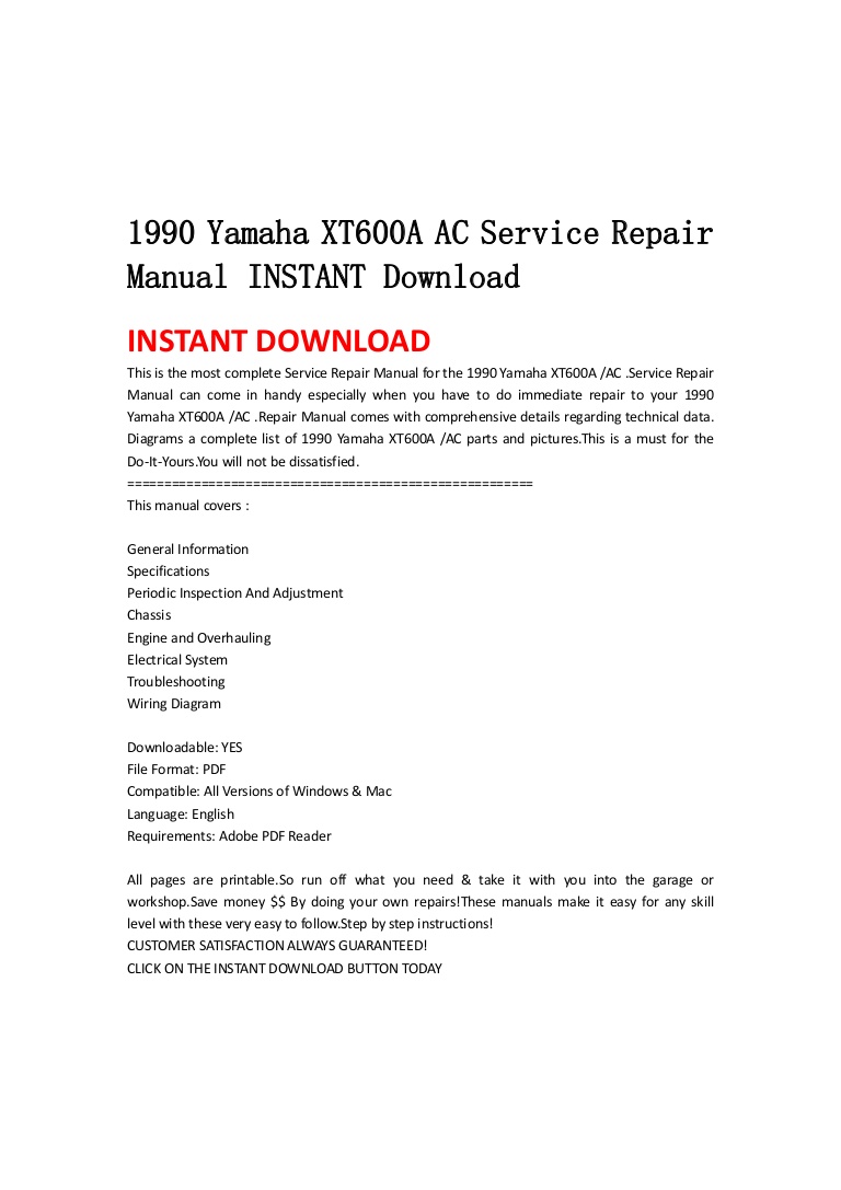 Yamaha manuals download